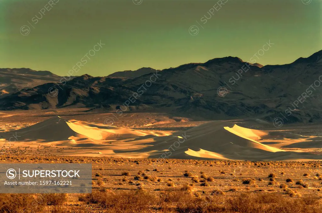 ibex dunes, Death Valley, national park, California, USA, United States, America, sand, dunes, sunset