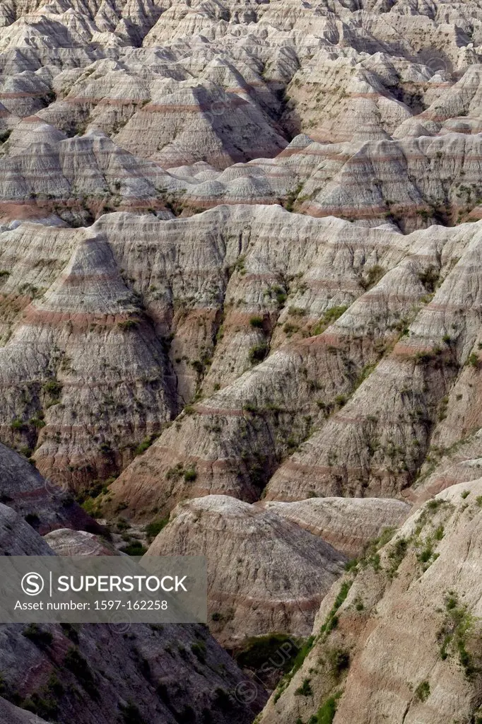 USA, Vereinigte Staaten, Amerika, Badlands, Nationalpark, SD, South Dakota, Black Hills, Wüste, Prärie, Mittlerer Westen, landschaftlich, Sonnenaufgan...