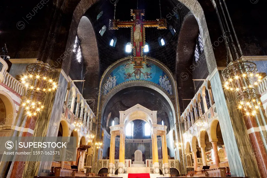 UK, United Kingdom, Great Britain, Britain, England, Europe, London, Westminster, Westminster Cathedral, Cathedral, Catholic, Interior