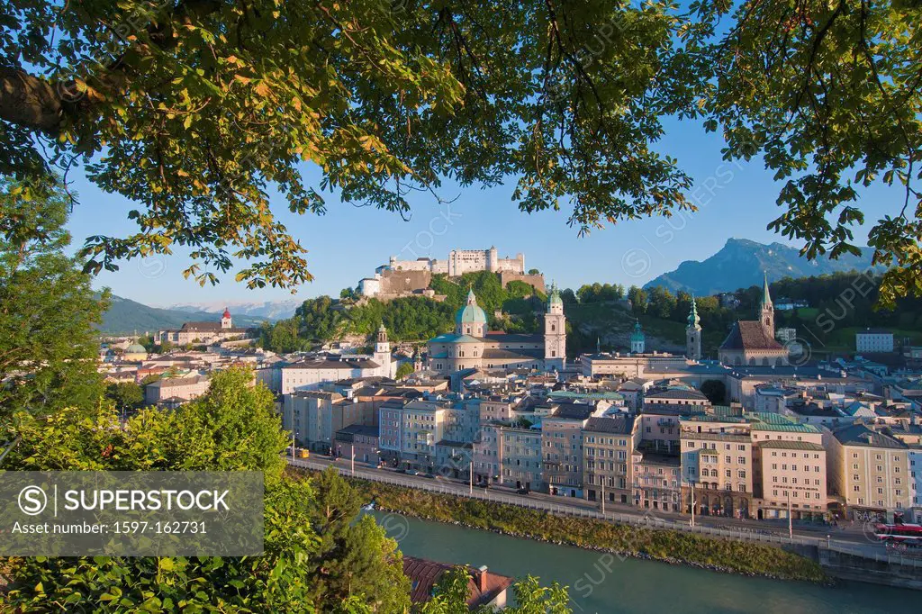 Austria, Salzburg, fortress, fortress Hohensalzburg, castle, Hohensalzburg, church, faith, religion, art, skill, culture, cathedral, dome, Peter, Fran...