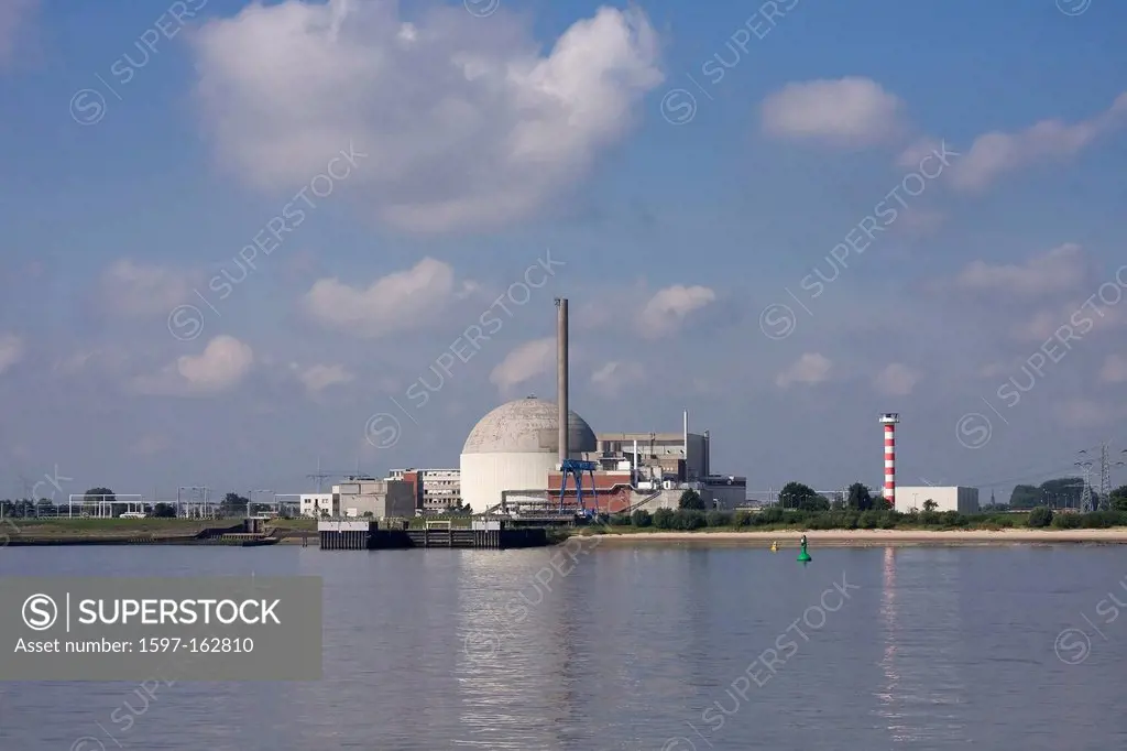 Nuclear power station, Brokdorf, Europe, Germany, electricity, energy supply, nuclear energy, nuclear power plant, power, power production, electricit...