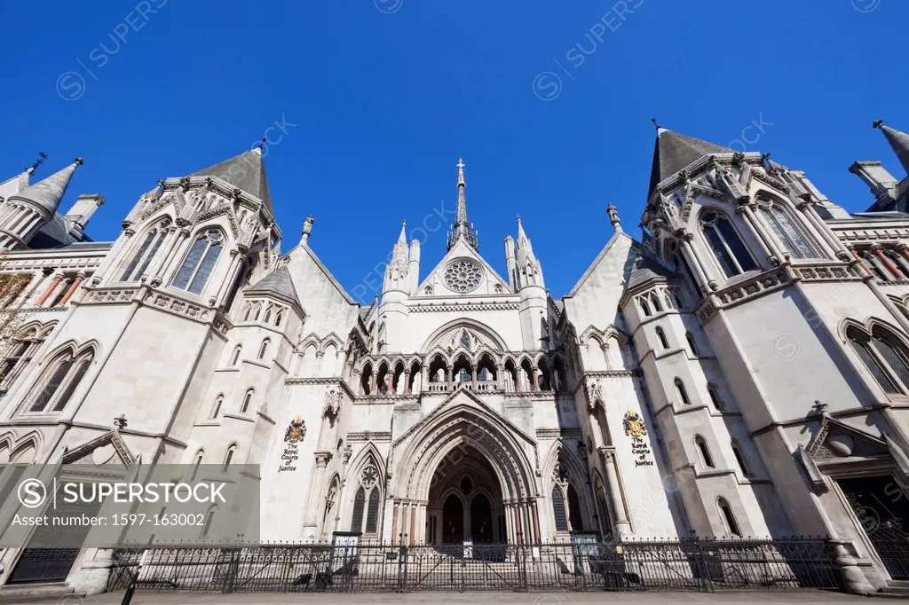 UK, United Kingdom, Great Britain, Britain, England, Europe, London, The Strand, Strand, Royal Courts of Justice