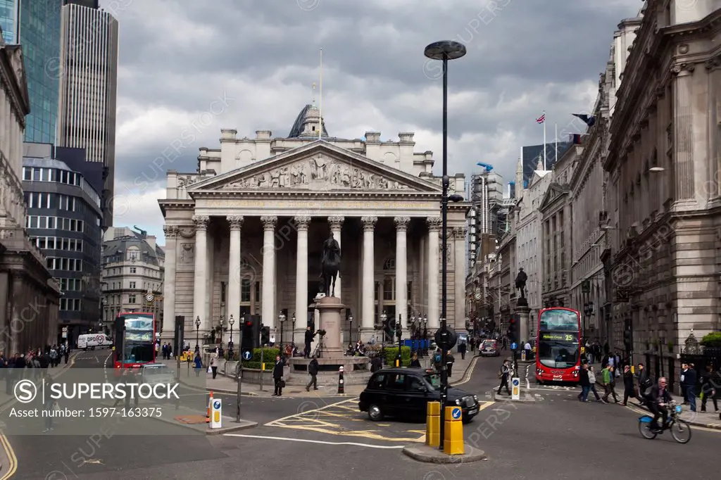 UK, Great Britain, Europe, travel, holiday, England, London, City, Royal Exchange, Exchange, buildings, Mansion House