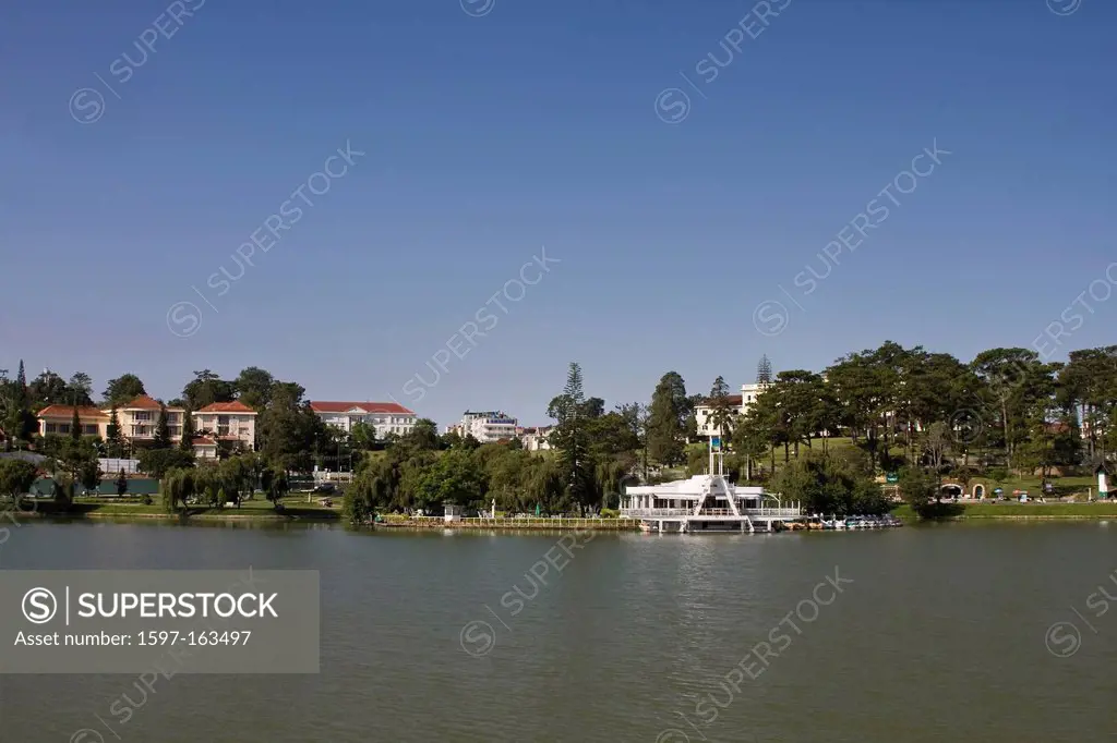 Asia, Dalat, highland, South_East Asia, town, view, overview, overview, Vietnam, central, Xuan lake, lake,