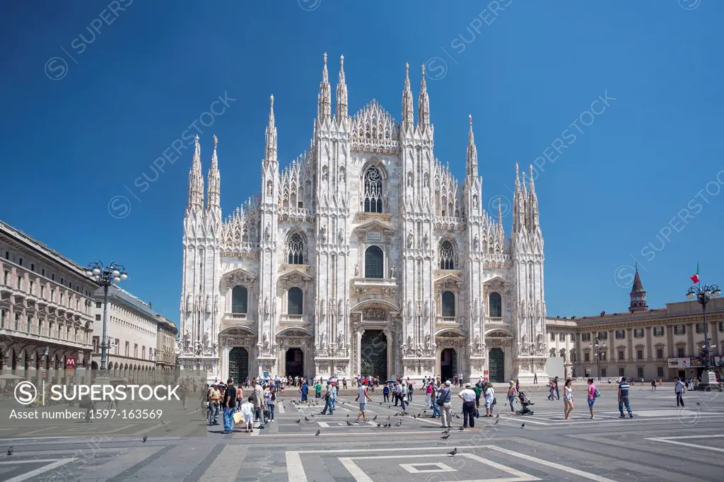 Italy, Europe, travel, Milano, Milan, Duomo, Cathedral, architecture, downtown, downtown, duomo, church, square, monumental, skyline, square, tourism,