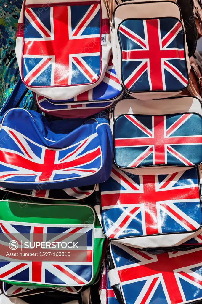UK, United Kingdom, Great Britain, Britain, England, Europe, London, Camden, Camden Town, Camden Lock, Camden Market, Souvenir Bags, Handbags, Bags, U...