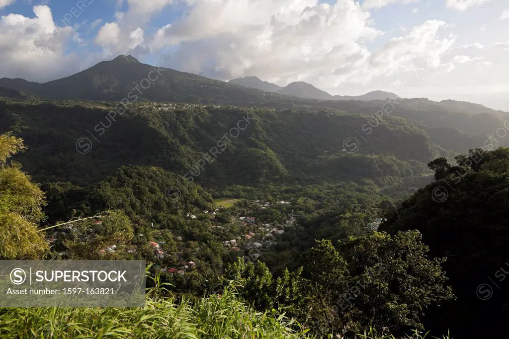 Landscape close to Roseau, Caribbean, Dominica