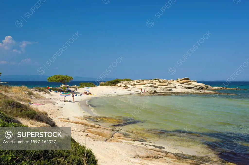 Chalkidiki, Greece, Halkidiki, Travel, vacation, Europe, European, day, Karidi Beach, Vouvourou, Sithonia, sand beach, sand beaches, beach, seashore, ...