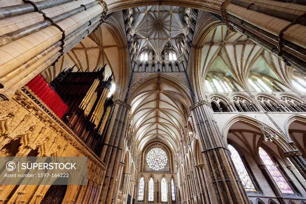 UK, United Kingdom, Great Britain, Britain, England, Europe, Lincolnshire, Lincoln, Lincoln Cathedral, Cathedral, Cathedrals, Interior