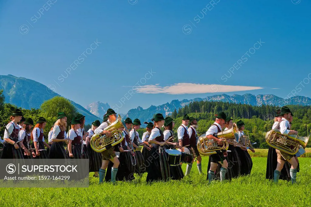 Bavaria, Europe, Upper Bavaria, Berchtesgaden area, Berchtesgaden, Rupertiwinkel, Thundorf, Feldkirchen, Ainring, music, instruments, tools, wind inst...