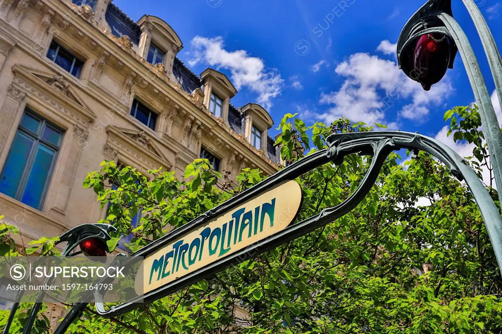 France, Europe, travel, Paris, City, Metro, subway, Station, art nouveau, entrance, lamp, metropolitain, old, sign, subway, transportation
