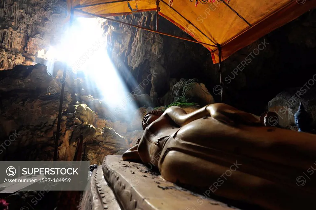 Laos, Asia, grotto, cave, Pukham, statue, Buddha, Vang Vieng, light, Buddhism, religion,