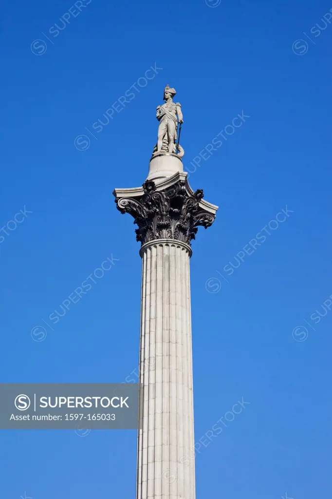 UK, United Kingdom, Great Britain, Britain, England, Europe, London, Trafalgar Square, Nelson´s Column
