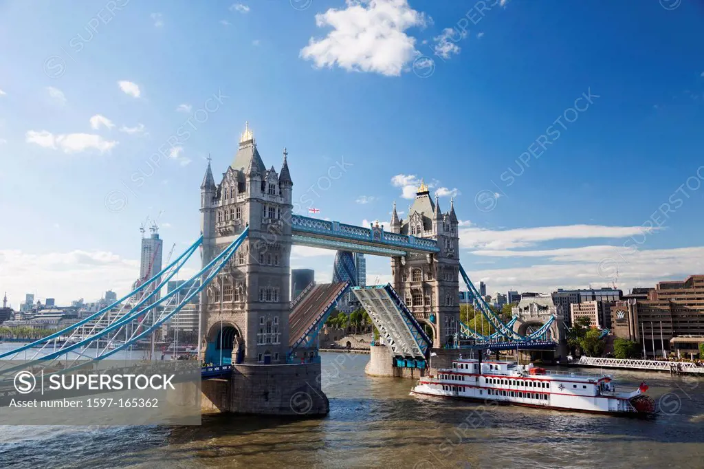 UK, United Kingdom, Great Britain, Britain, England, Europe, London, Southwark, Tower Bridge, bridge, River, Thames,