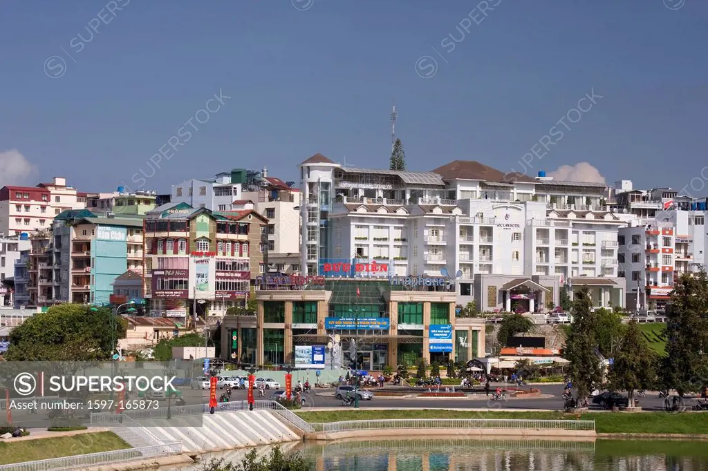 Asia, Dalat, highland, South_East Asia, town, view, overview, overview, Vietnam, central, city