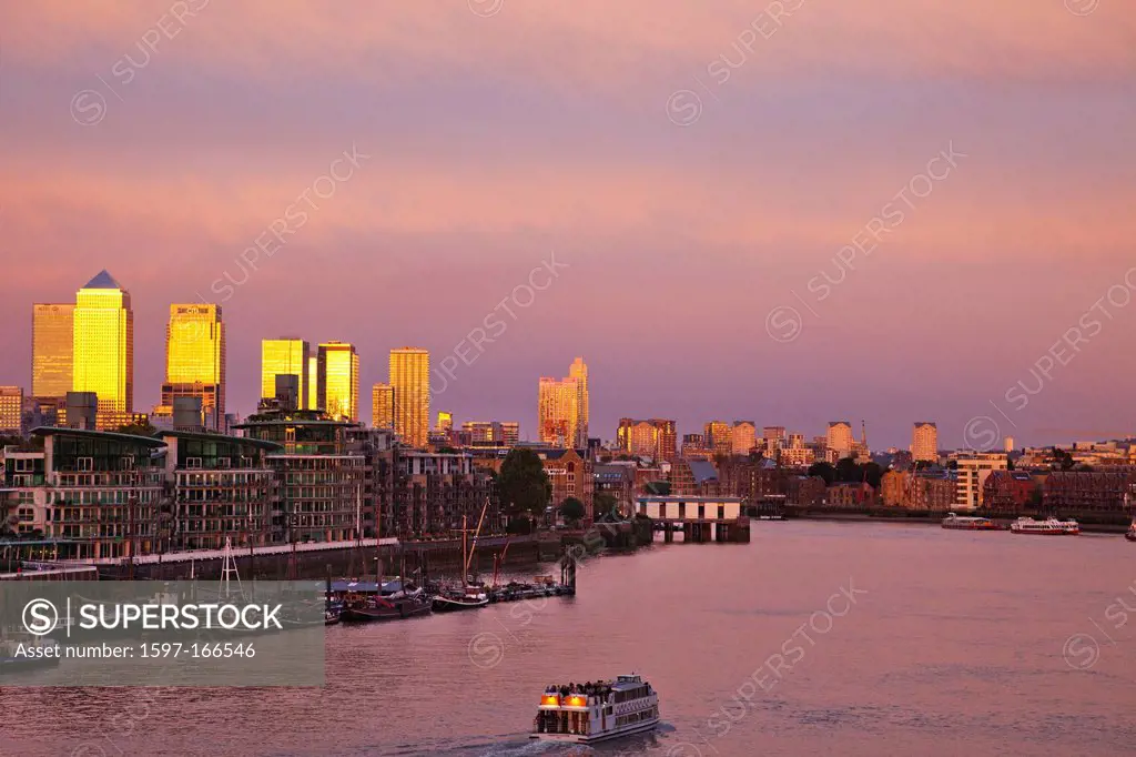 UK, United Kingdom, Europe, Great Britain, Britain, England, London, Docklands, Canary Wharf, Docklands Skyline, Skyscrapers, Office Block, Business, ...