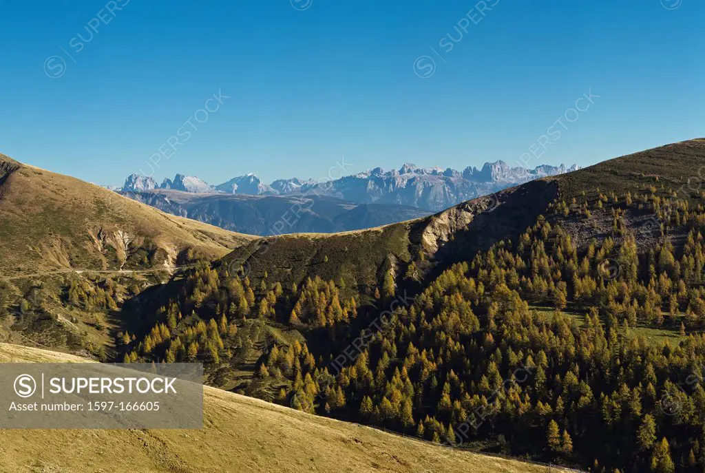 Italy, Europe, Alto Adige, Südtirol, Avelengo, Hafling, Merano, Meran, Dolomiten, landscape, autumn, mountains, hills,