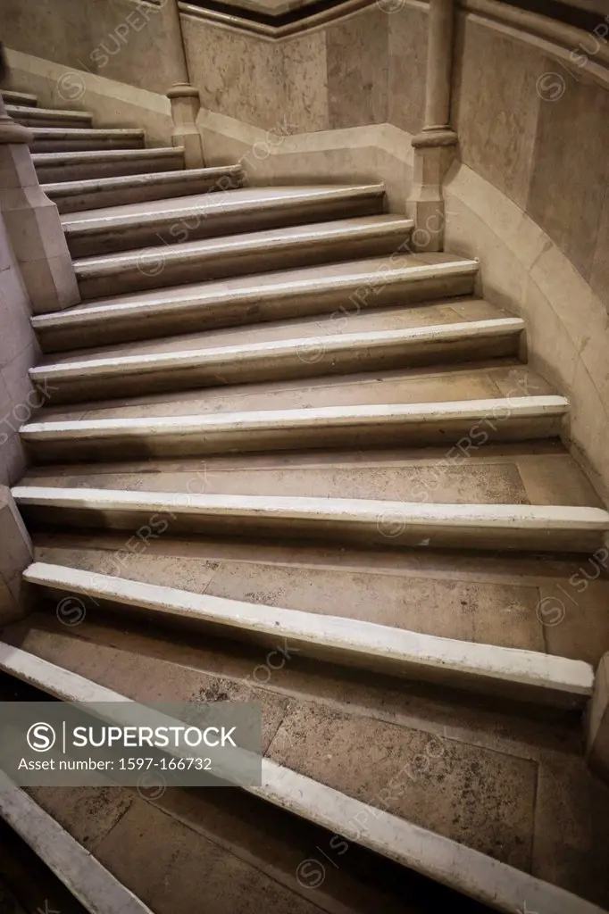 UK, United Kingdom, Europe, Great Britain, Britain, England, London, Royal, Royal Courts of Justice, Gothic, Victorian, Architecture, Stairs, Staircas...