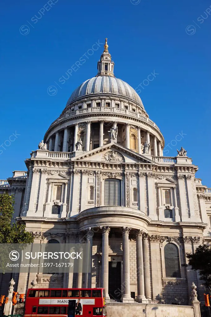 UK, United Kingdom, Europe, Great Britain, Britain, England, London, St. Paul´s, St. Pauls Cathedral, Cathedral, Cathedrals, Dome, Tourism, Travel, Ho...