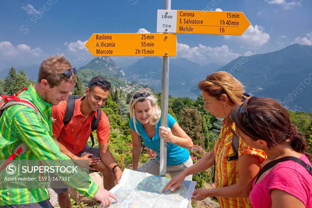 Canton, Ticino, Switzerland, Europe, Tessin, southern Switzerland, Carona, walking, hiking, group, Parco San Grato, park, flower park, flower, flowers...