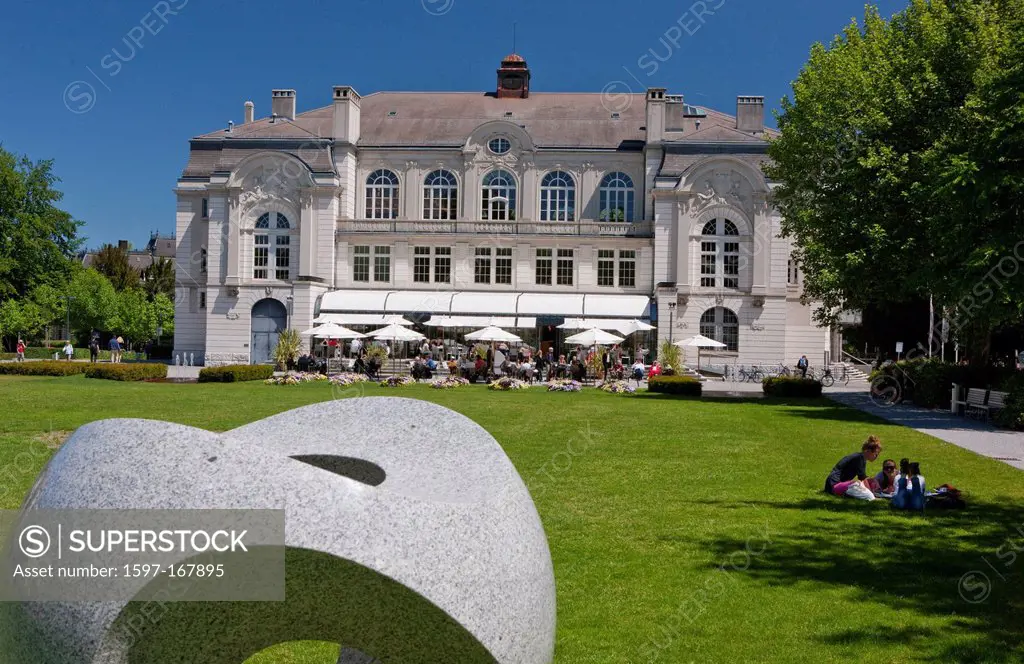 Canton, St. Gallen, St. Gall, Switzerland, Europe, town, city, concert hall, meadow, people