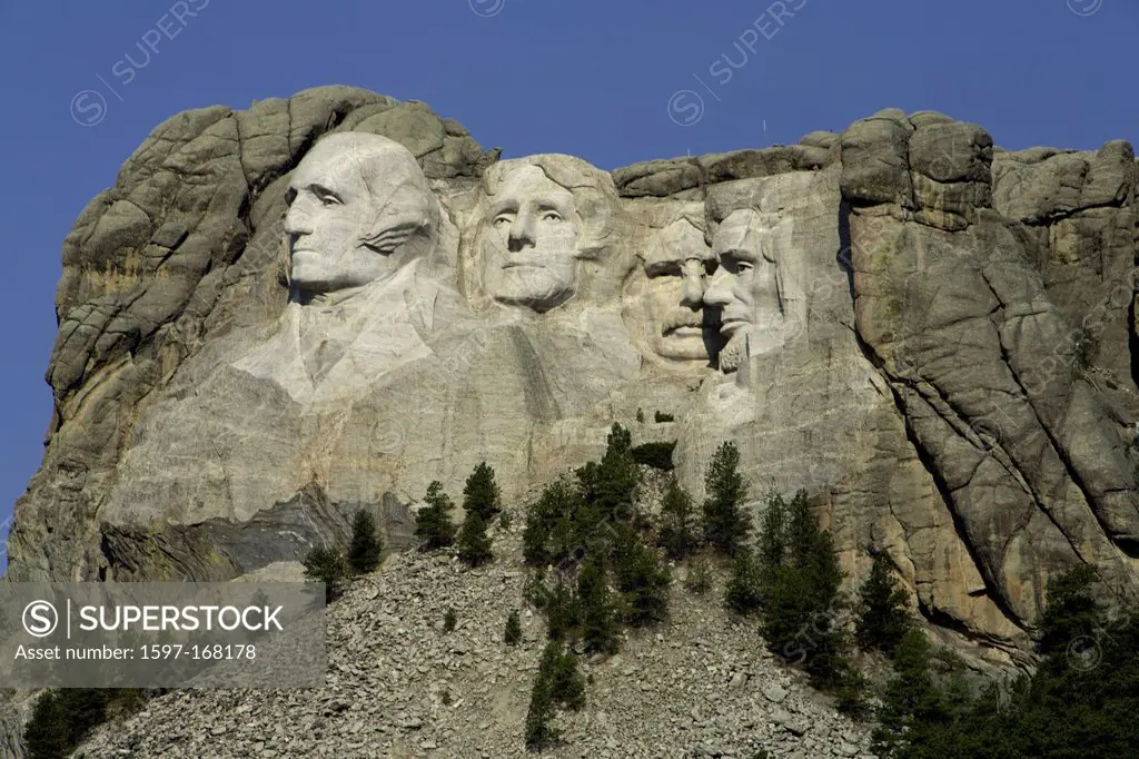 USA, United States, America, Mount Rushmore, Black Hills, SD, South Dakota, National Memorial, sculpture, president, Washington, Jefferson, Roosevelt,...
