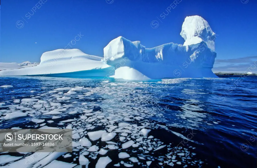 Antarctic, Antarctic Peninsula, Argentine Islands, Iceberg, near Vernadsky Base, landscape, sea, ice
