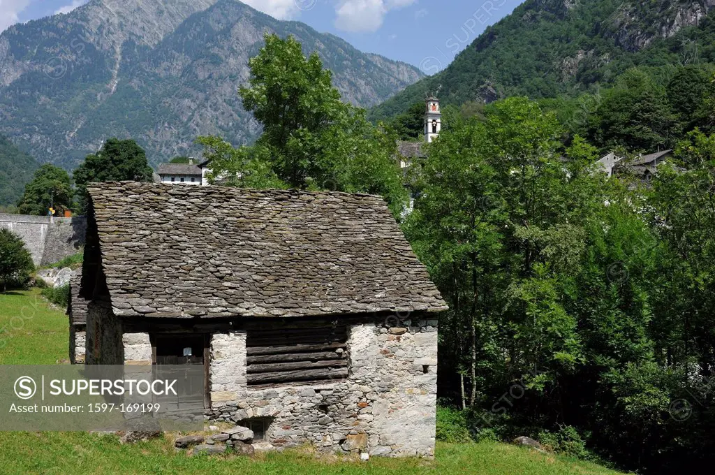 Rustico, Prato Sornico, Lavizzara valley, Canton, Ticino, Switzerland