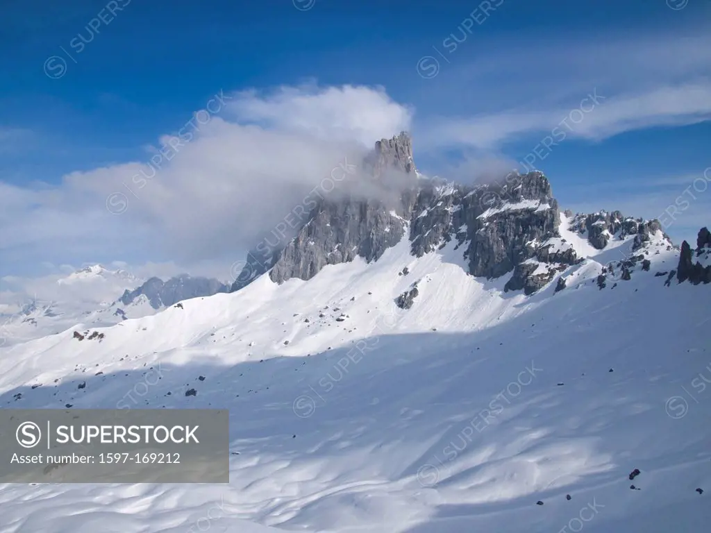 Alps, Drusenfluh, mountain chain, Graubünden, Grisons,