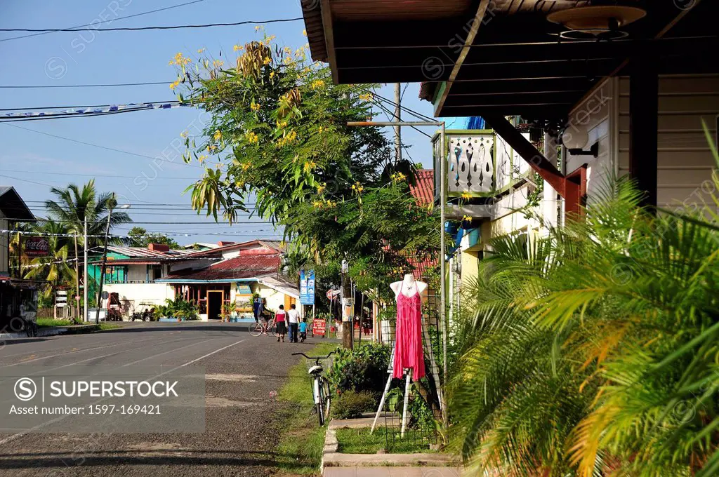 Bocas del Toro, Isla Colon, Panama, Central America, town,