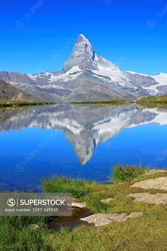 Alps, Alpine panorama, view, tree, mountain, mountains, panorama, mountain lake, trees, cliff, rock, summit, scenery, Matterhorn, Mattertal, nature, p...