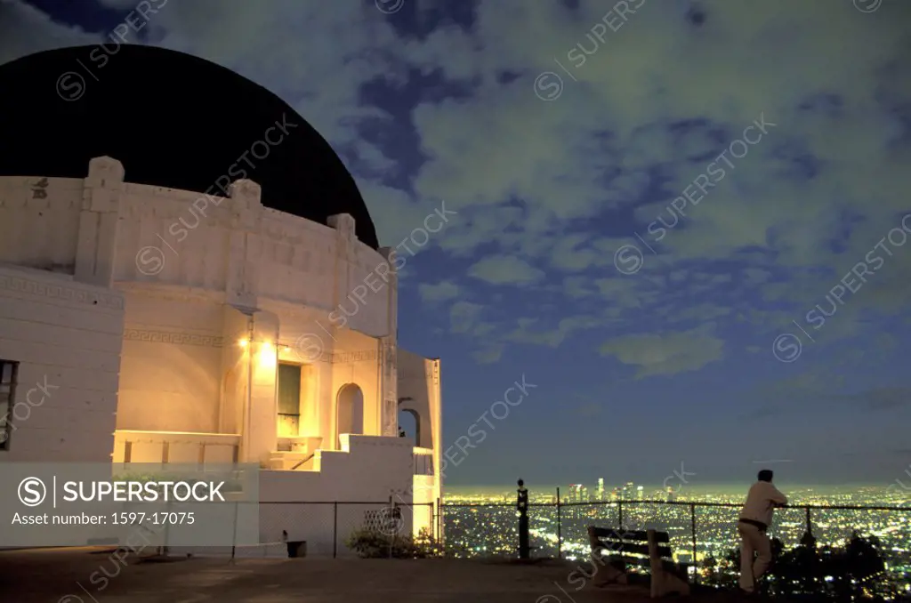 California, Griffith Observatory, Los Angeles, USA, America, United States, North America, night