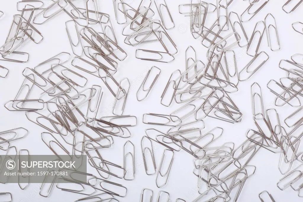 Office, paper clip, concepts, background, clip, staple, mass, amount, pattern, sample, studio, abstract, graphical, office, silver, many, white, white...