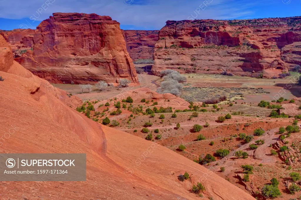 USA, United States, America, Arizona, American, Southwest, Canyon De Chelly, Spider Rock, National Monument, Navajo Reservation, canyon, canyon floor,...
