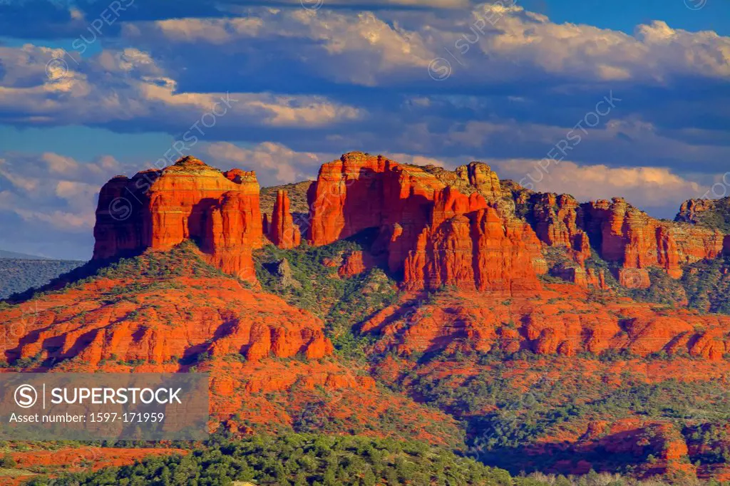 USA, United States, America, Arizona, American, Southwest, Sedona, Red Rock Crossing, Cathedral Rock, red rock, rock, rock formation, desert, nature, ...
