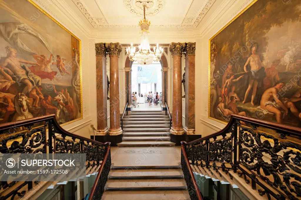 England, London, Piccadilly, Burlington House, The Royal Academy, Entrance Hallway