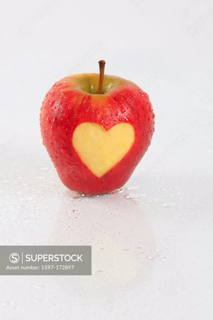 1, agrarian, apple, detail, fruit, health, heart, background, pomes, love, close_up, fruit, quality, reflection, rain, raindrop, Switzerland, reflecti...