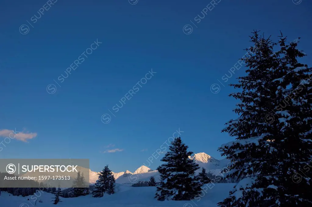 Mountains, Arosa, mountain, winter, canton, GR, Graubünden, Grisons, Switzerland, Europe, scenery, landscape,