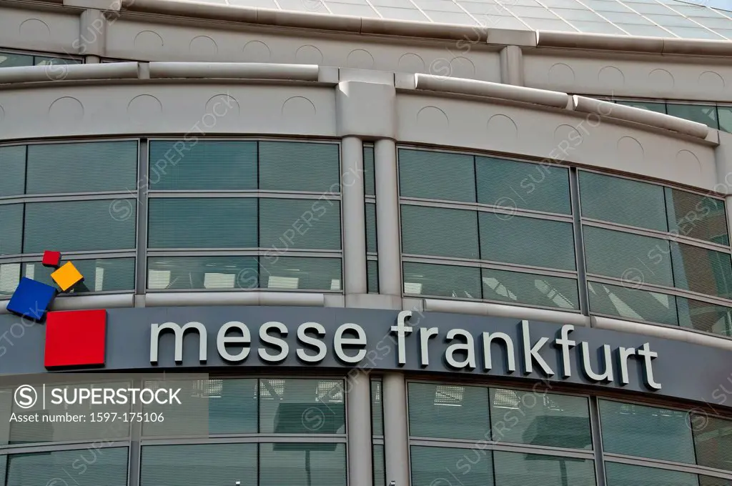 Main entrance, fair, of Frankfurt, Frankfurt am Main, Frankfurt on the Main, Frankfurt, Hessen, Germany, Europe, fair,