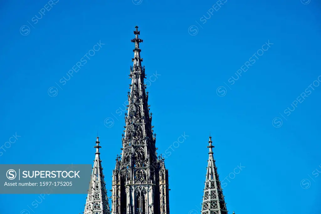 Choir tower, Ulm, Münster, steeple, building, construction, Baden_Wurttemberg, Germany, Europe