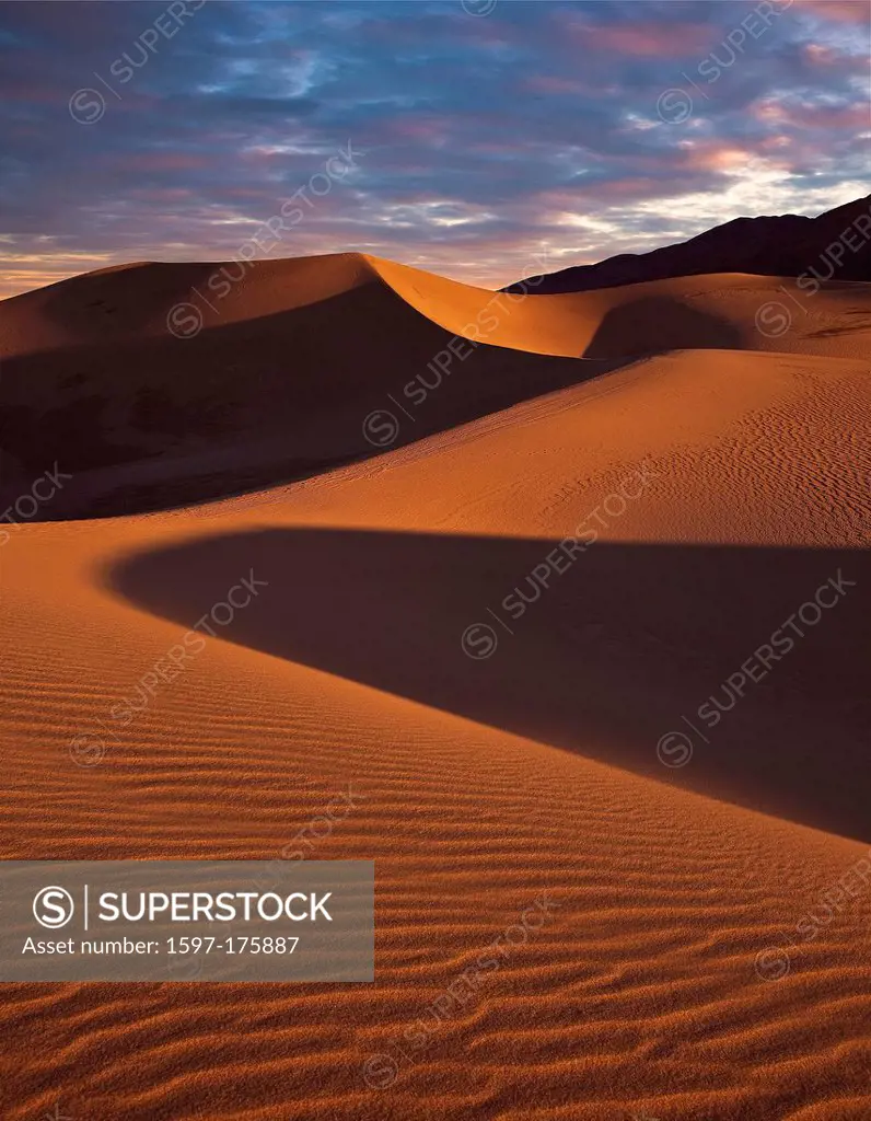 USA, United States, America, California, Death Valley, National Park, sand, dunes, sand dunes, pattern, landscape,