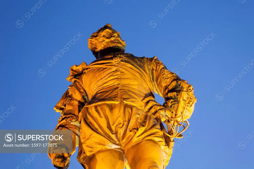 England, Devon, Tavistock, Statue of Sir Francis Drake