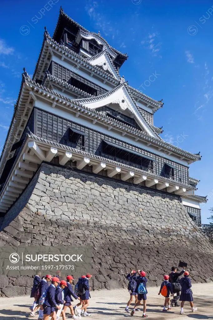 Japan, Kyushu, Kumamoto, Kumamoto Castle