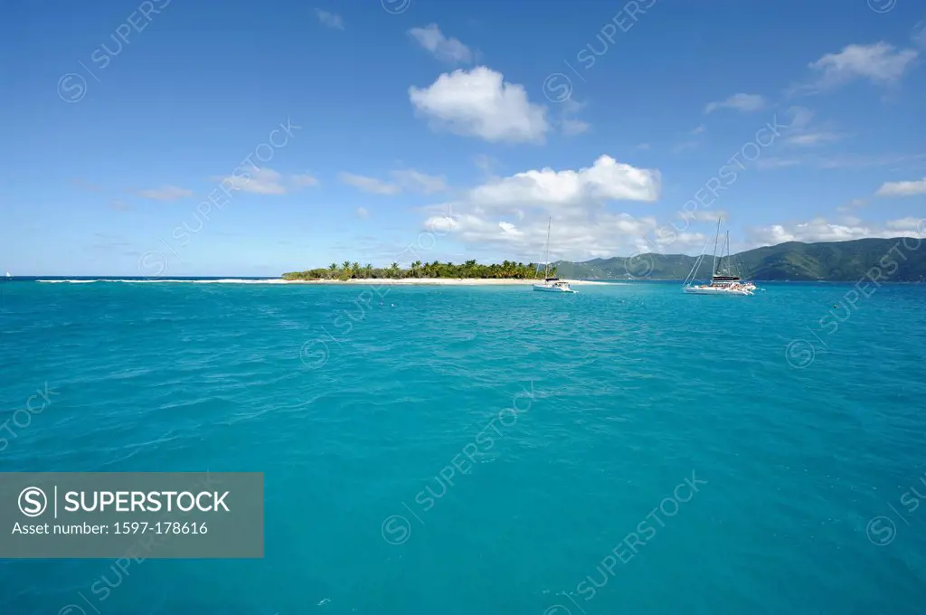 BVI, British Virgin Islands, Virgin Islands, British Virgin Islands, Green Cay, island, isle, Jost van Dyke, Caribbean, sea, palms, beach, seashore,