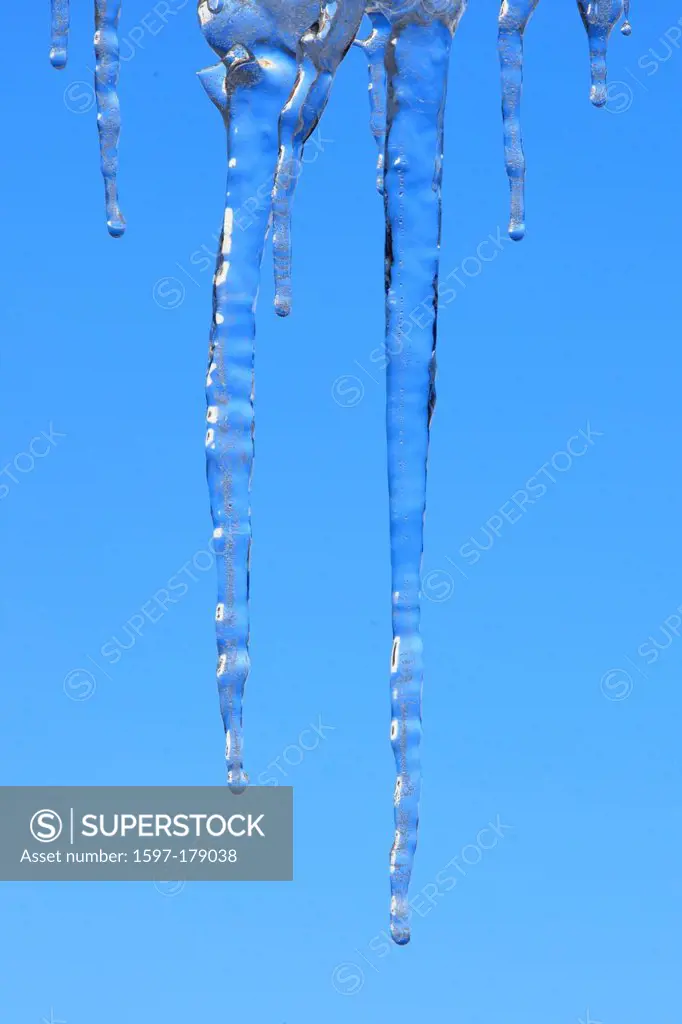 Detail, ice, icicle, sky, cold, macro, pattern, structure, close-up, Switzerland, winter, abstract, blue, icy, froze, graphical, concepts, cold, iced ...