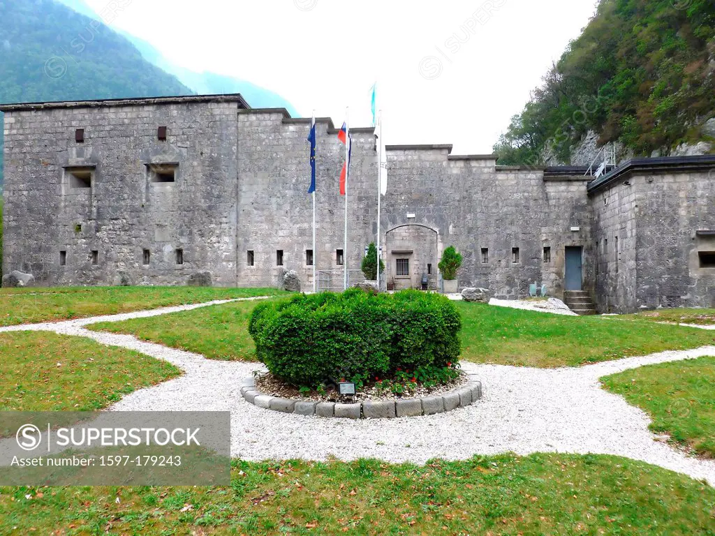 The Kluze fortress in northern slovenia. Built by the austrian empire on an older Venetian fort to keep out Napoleon and the french army, which it fai...