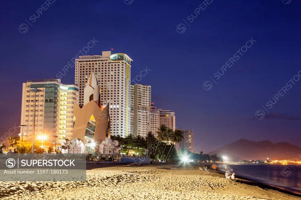 Asia, Vietnam, Nha Trang, Nha Trang Beach, Beach, Beaches, Coast, Coastal, Sea, Skyline