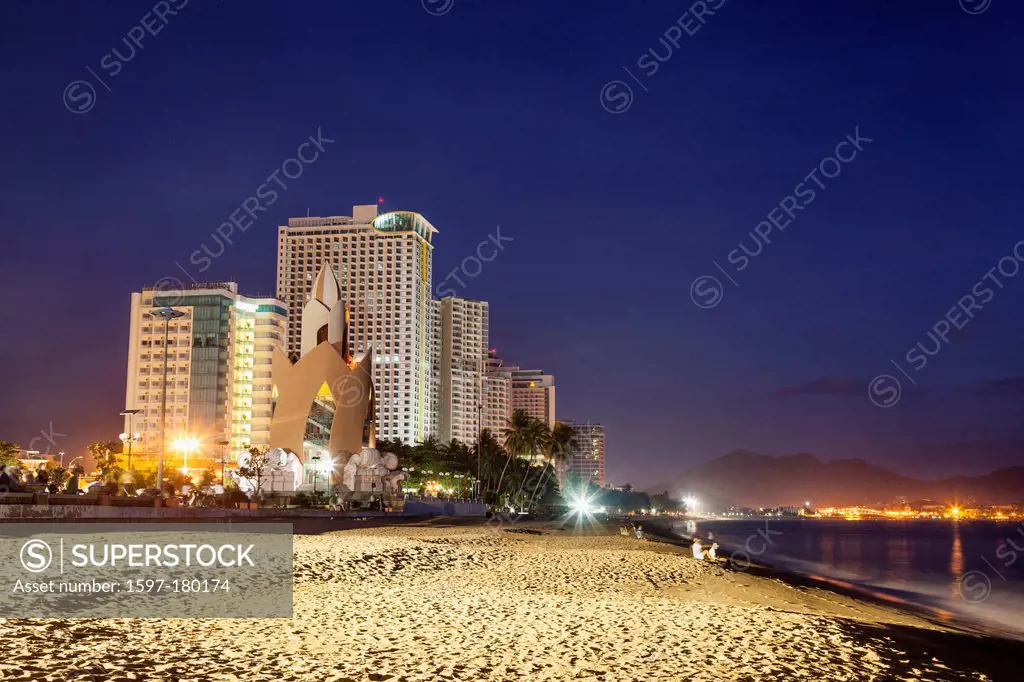 Asia, Vietnam, Nha Trang, Nha Trang Beach, Beach, Beaches, Coast, Coastal, Sea, Skyline