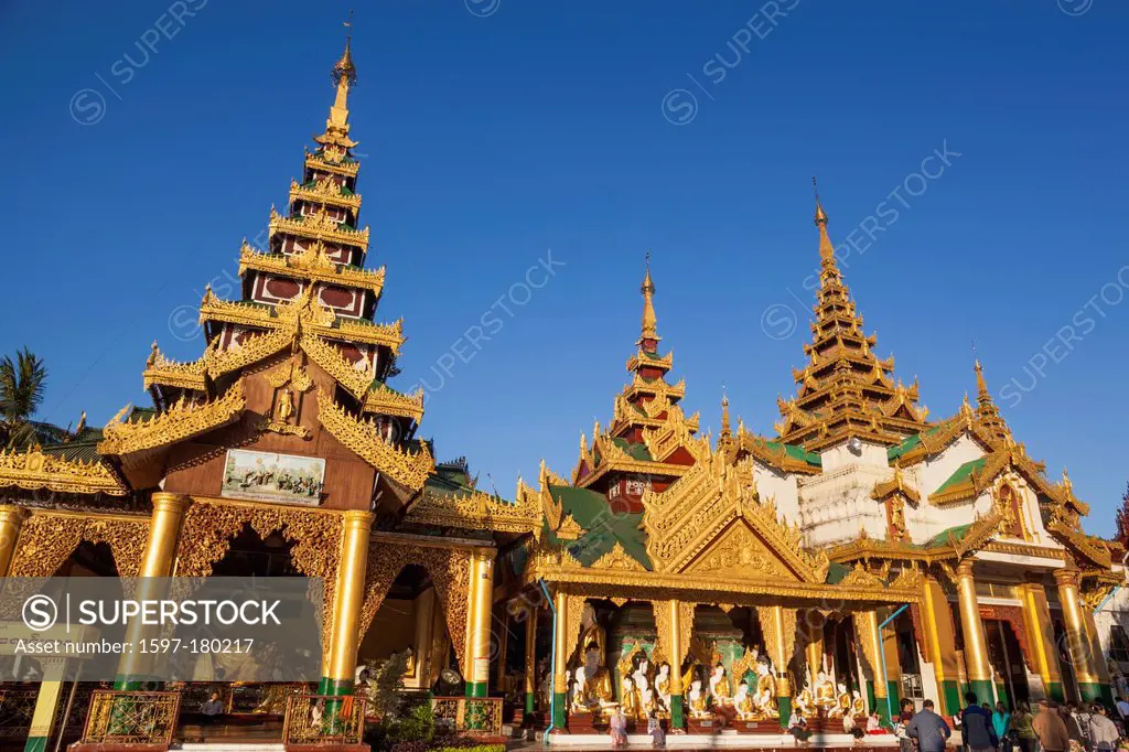 Asia, Myanmar, Burma, Yangon, Rangoon, Shwedagon, Shwe dagon, Shwedagon Pagoda, Pagoda, Pagodas