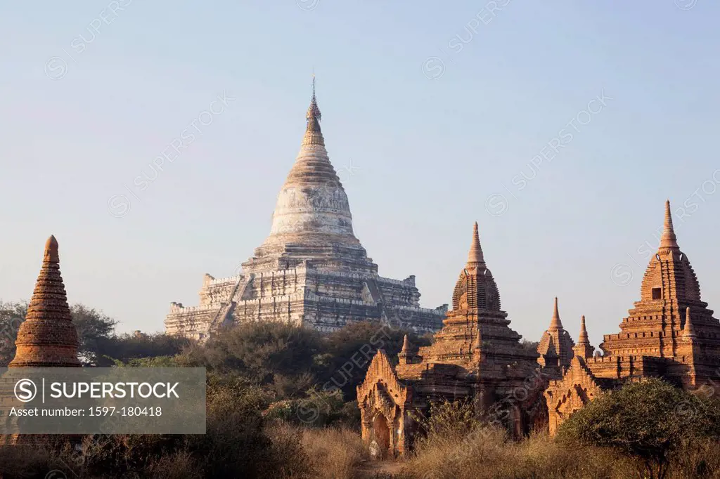 Asia, Myanmar, Burma, Bagan, Shwesandaw Pagoda, Pagoda, Pagodas